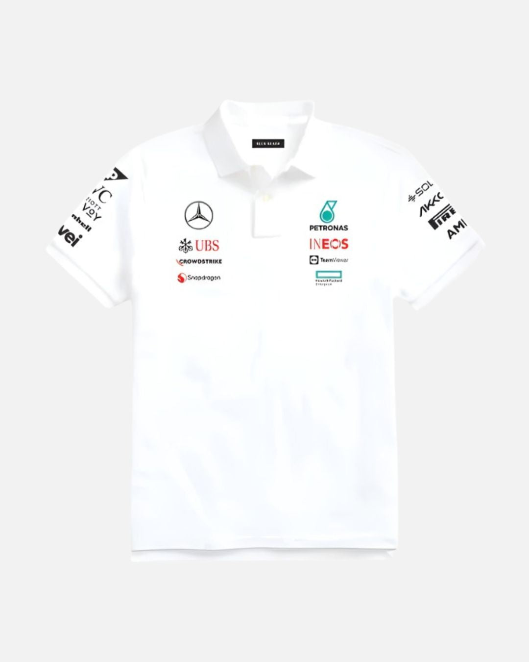 Petronas White Polo T-Shirt Unisex Motorsport Edition – Formova