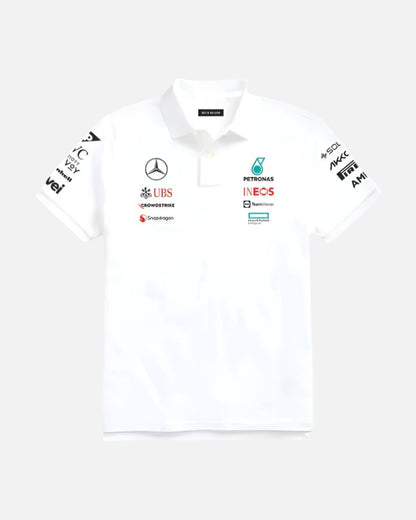 Petronas White Polo T-Shirt Unisex Motorsport Edition – Formova